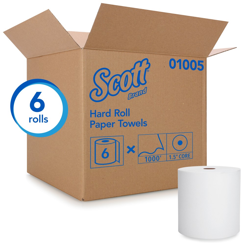 Kimberly Clark® Scott® 01005 Hard Roll Towels (6/1000')