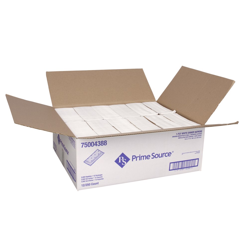 Prime Source®餐巾纸，15英寸x 17英寸(3000ct)
