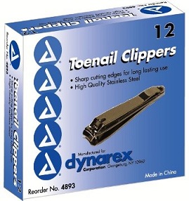 4893年Dynarex®Wholesale Stainless Steel Toenail Clippers