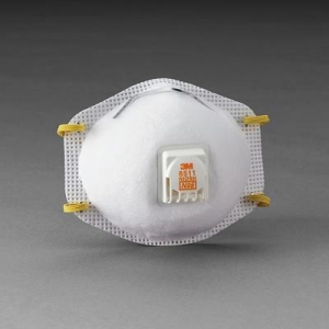 3M™8511 N95一次性颗粒口罩，带冷流™呼气阀和m -鼻夹