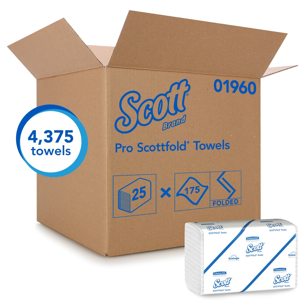 Kimberly Clark®Scott®Pro Scottfold®01960毛巾(4375ct)