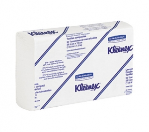 金伯利克拉克®专业Kleenex®Slimfold 04442纸多次折叠毛巾